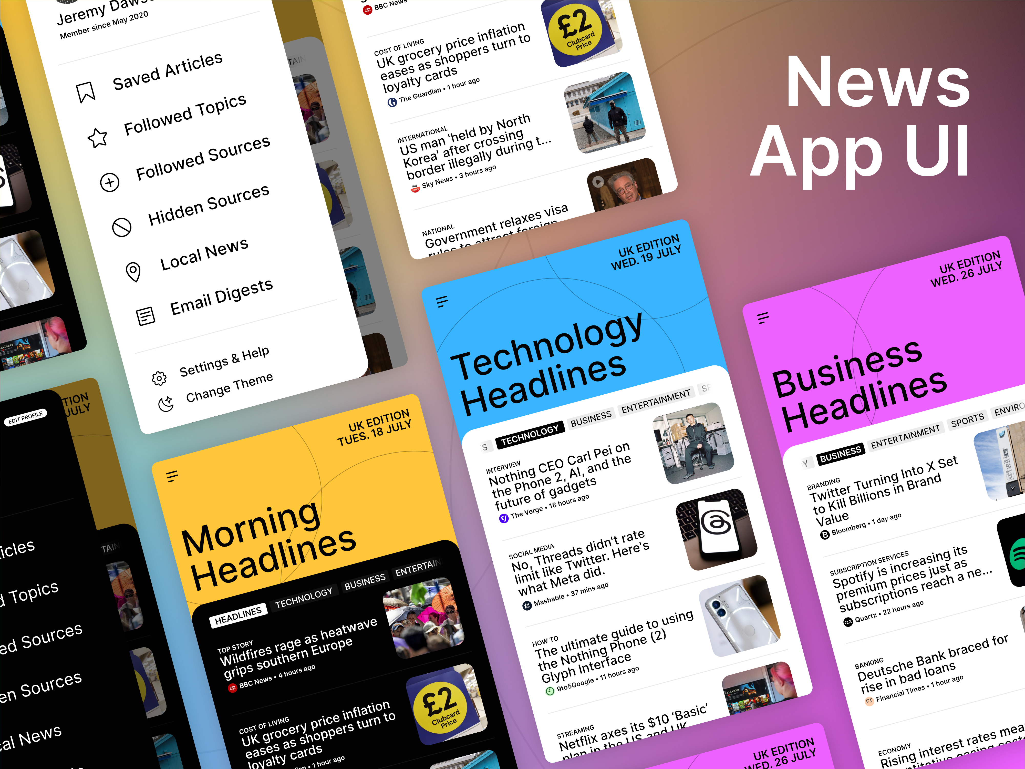 News App UI